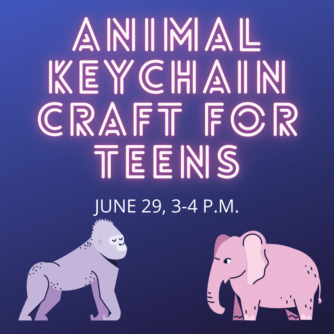 Animal Keychain craft for teens