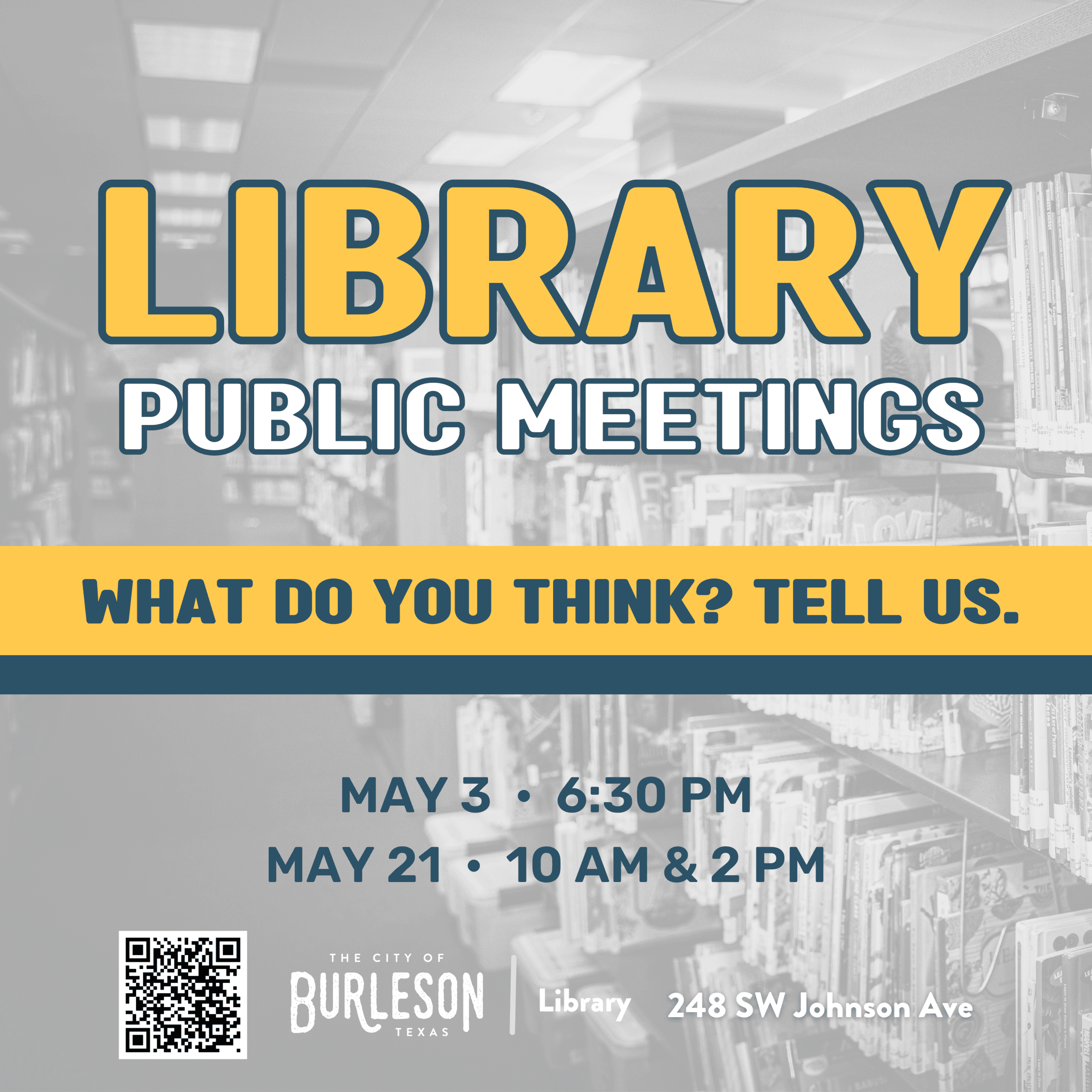 Library public meeting social