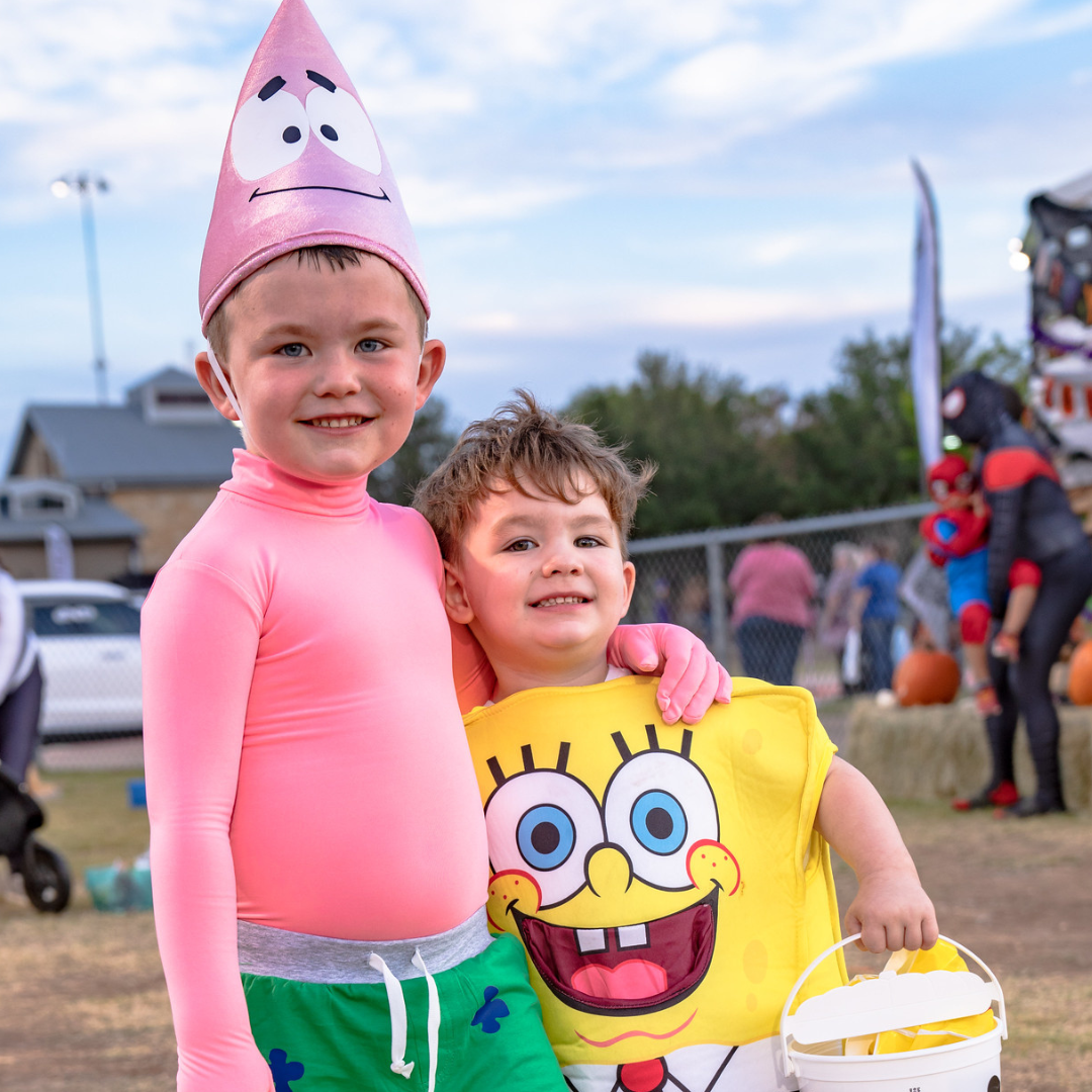 photo of kids dressed up like Spongebob characters