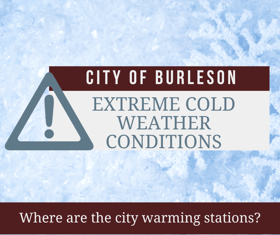 graphic with the text 'Extreme Cold Weather Conditions'