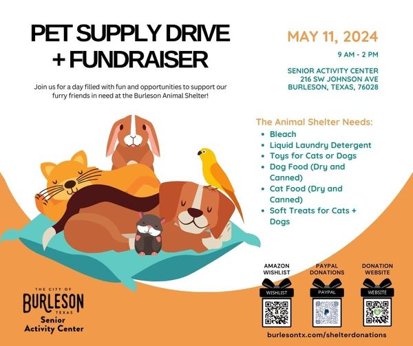 pet supply drive