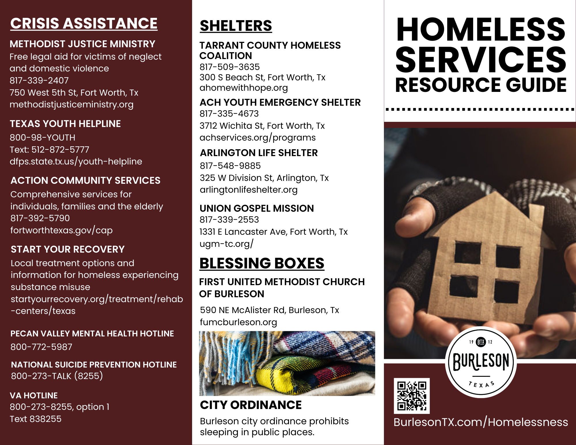 Homeless Resources Guide