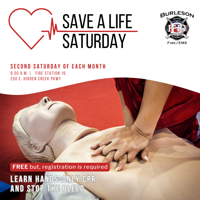 Save a Life Saturday graphic