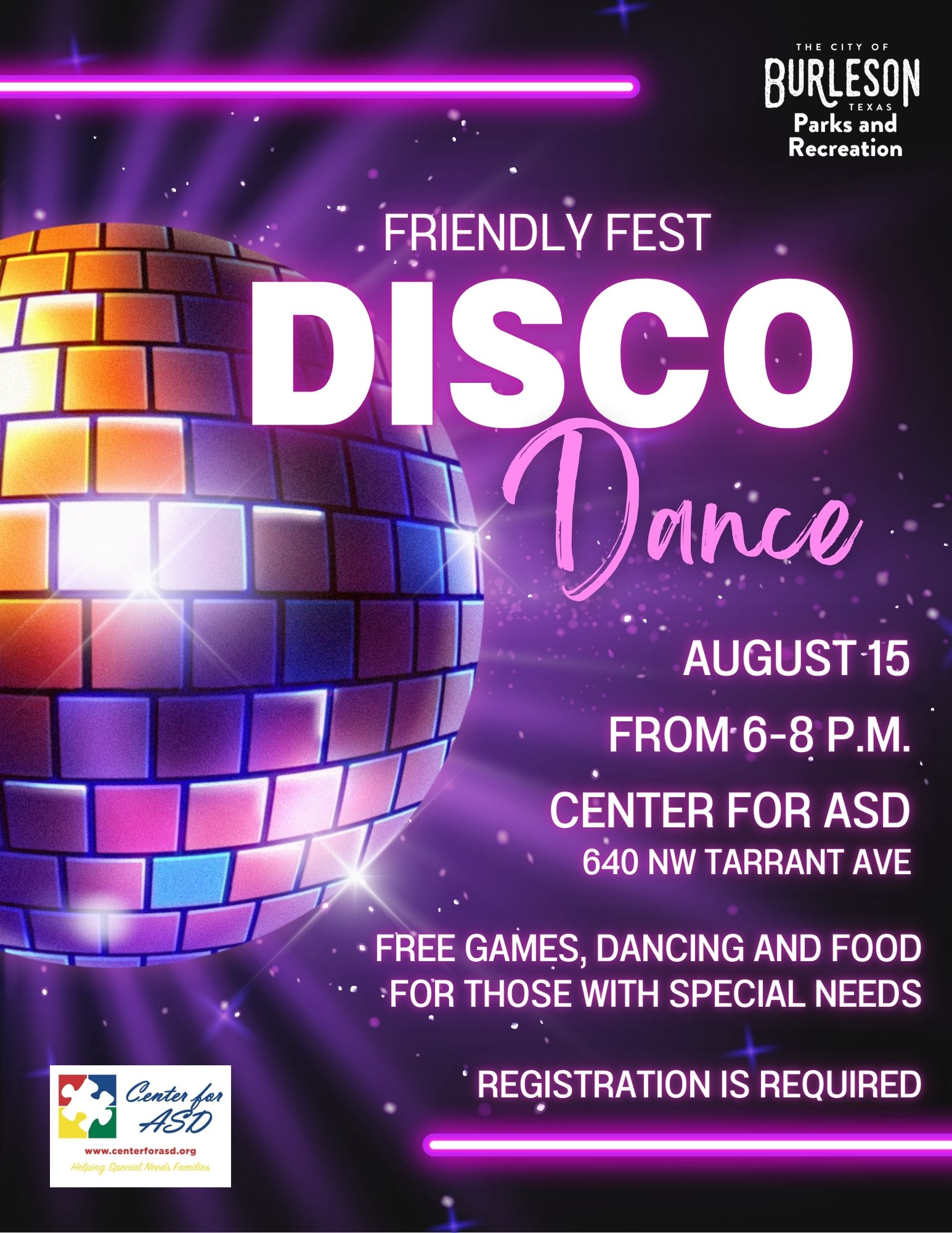 Friendly Fest Disco Dance Flyer 