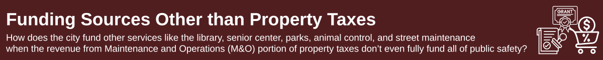 graphic that says funding sources other than property taxes