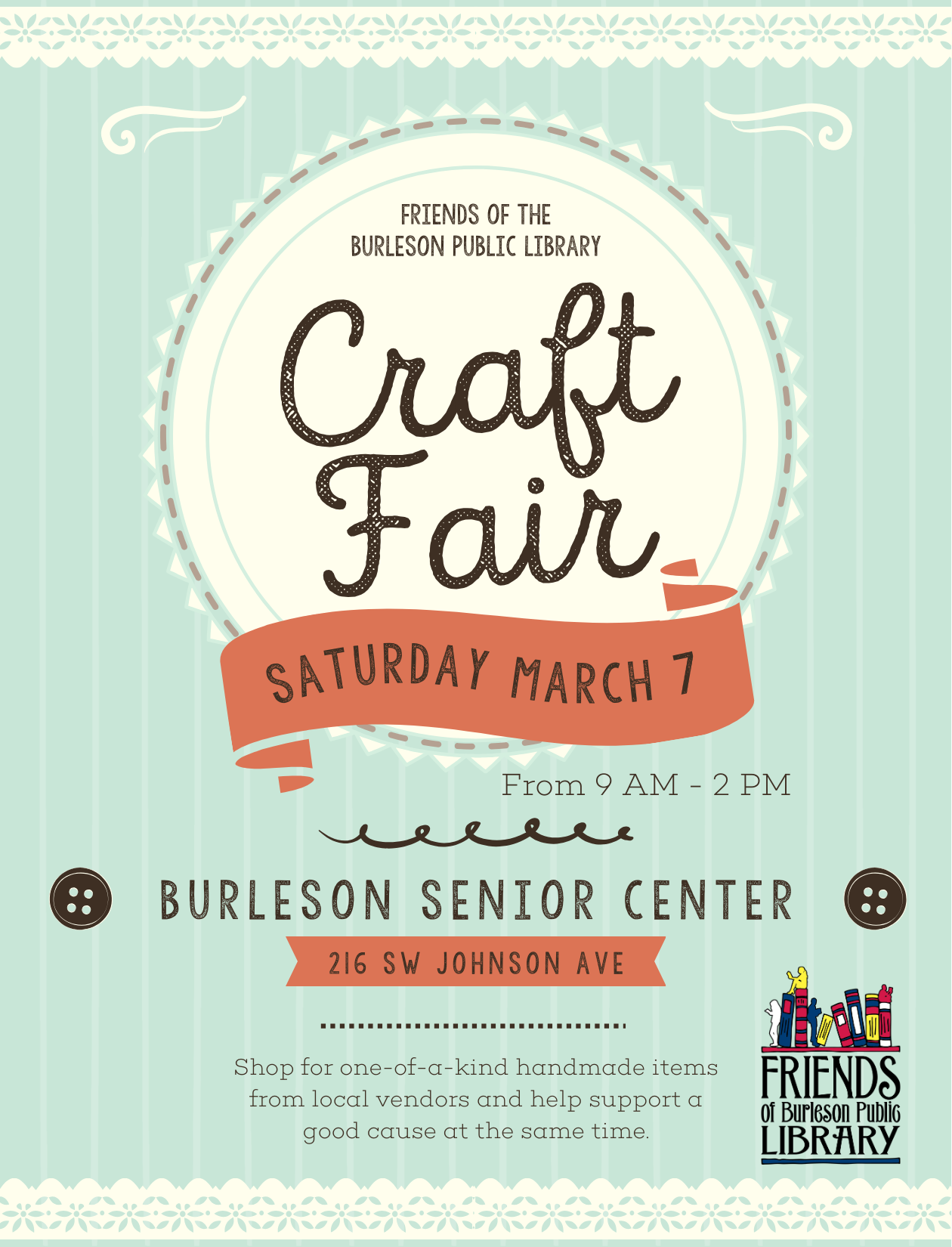 Friends Craft Fair flyer