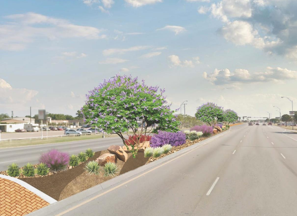 174 median beautification rendering