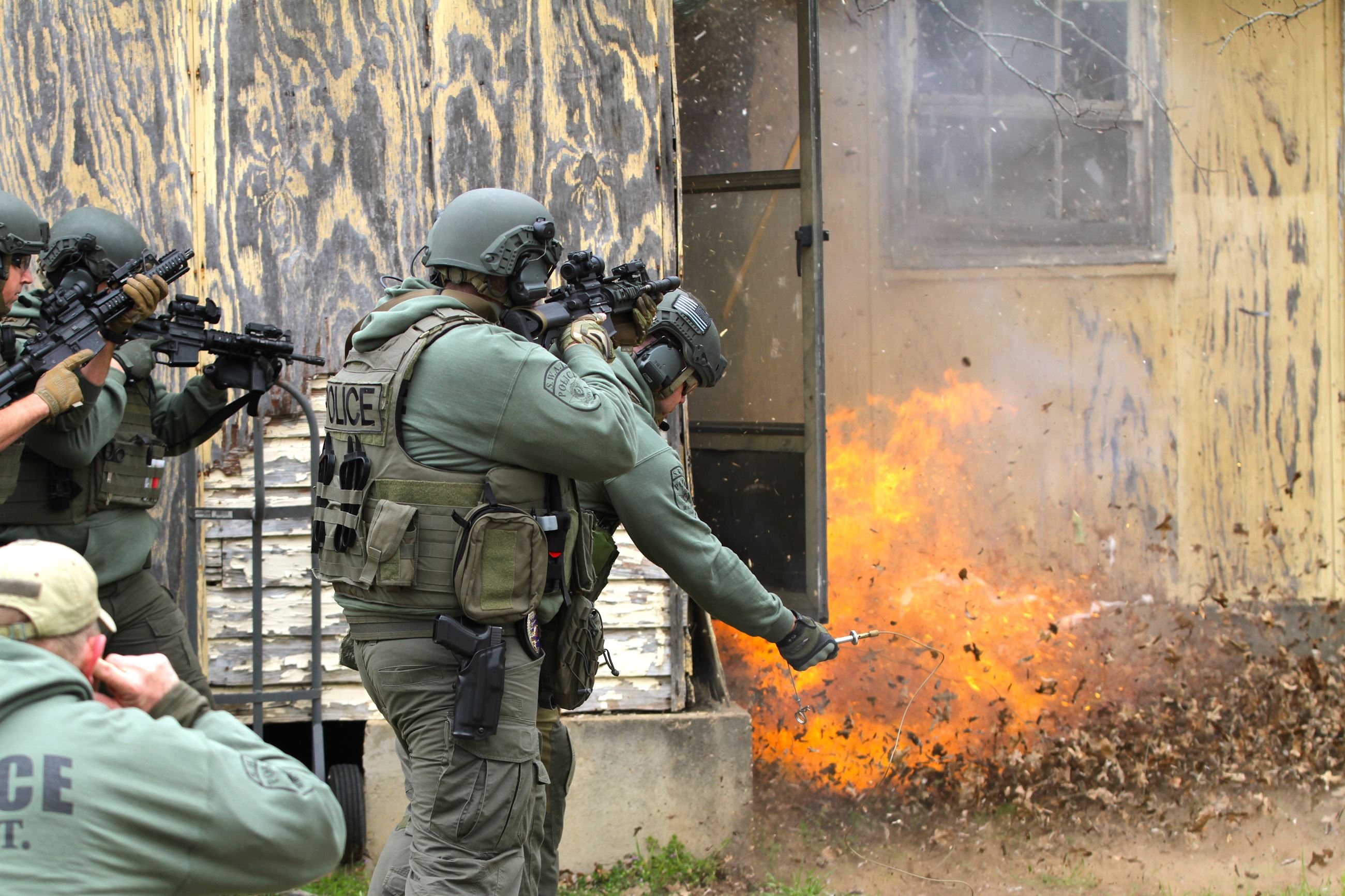 Photo of Burleson Police Department SWAT members
