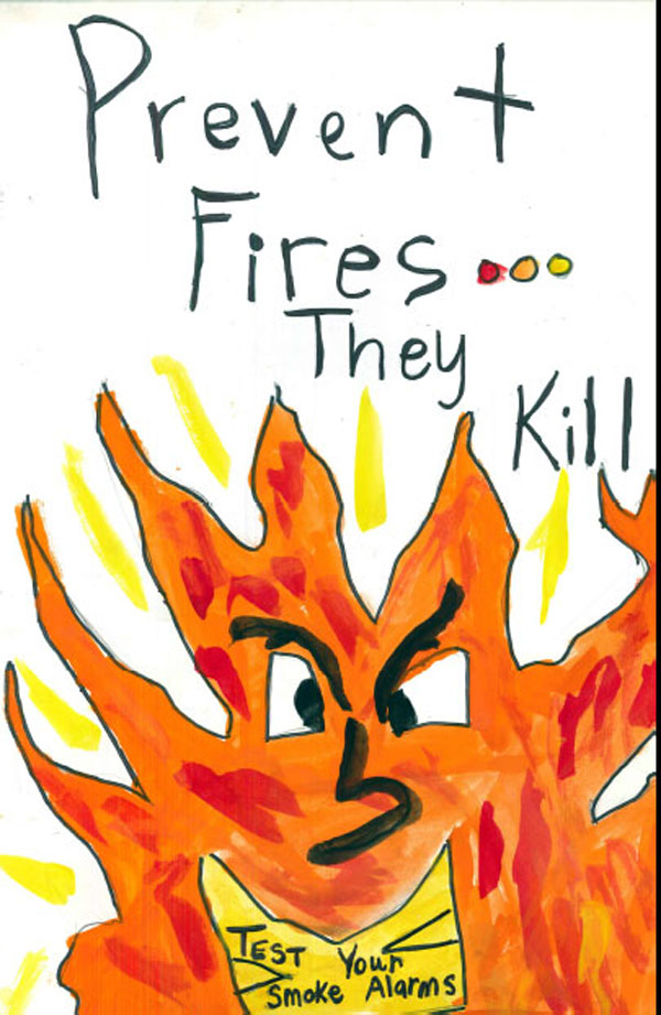 picture of fire awareness poster